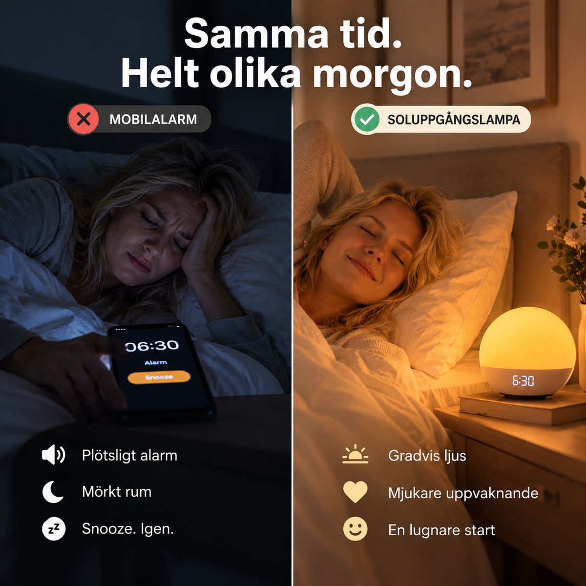 Wake&Shine™ Soluppgångsalarm