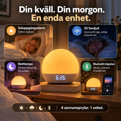 Wake&Shine™ Soluppgångsalarm